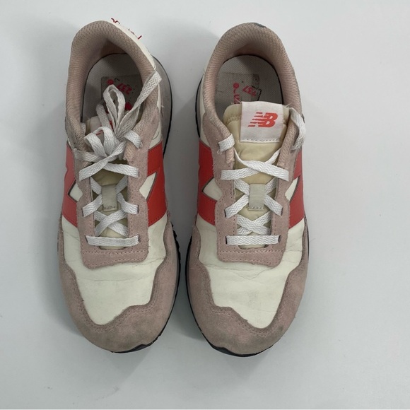 Girls New Balance 237 Bungee Athletic Sneakers Pink Orange White Size Girls 3Y - Picture 4 of 9